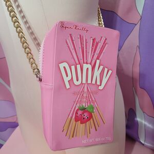Sugar Thrillz Pocky Bag Purse Pink Kawaii Y2K Snakk Attakk Punky Crossbody Bag